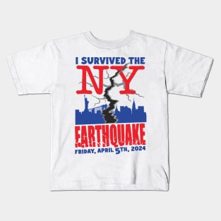 I-Survived-The-Nyc-Earthquake Kids T-Shirt